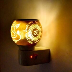 Electric Camphor Diffuser Lamp with Lord Ganesha & Om Design